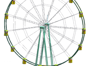 設計一個動力發電機的摩天輪 - BIM,Reivt中文網