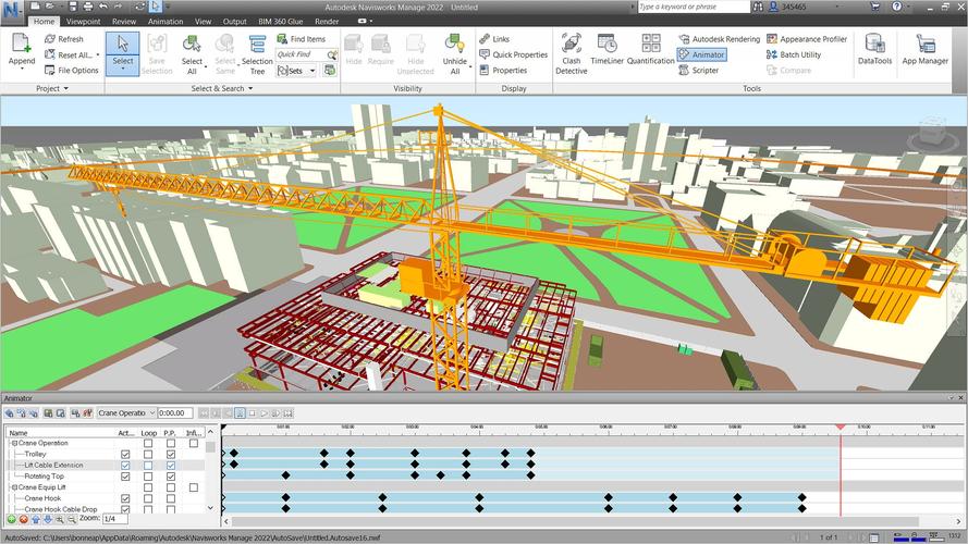 使用Navisworks進行施工動畫模擬 - BIM,Reivt中文網