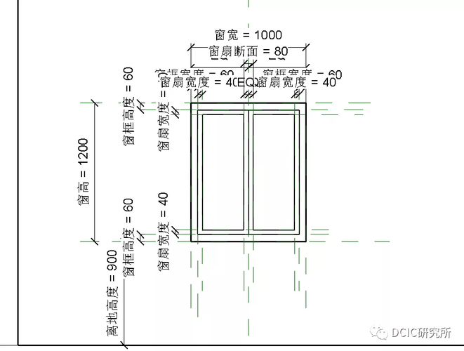 窗戶在墻體內不可見的revit平面圖設計 - BIM,Reivt中文網